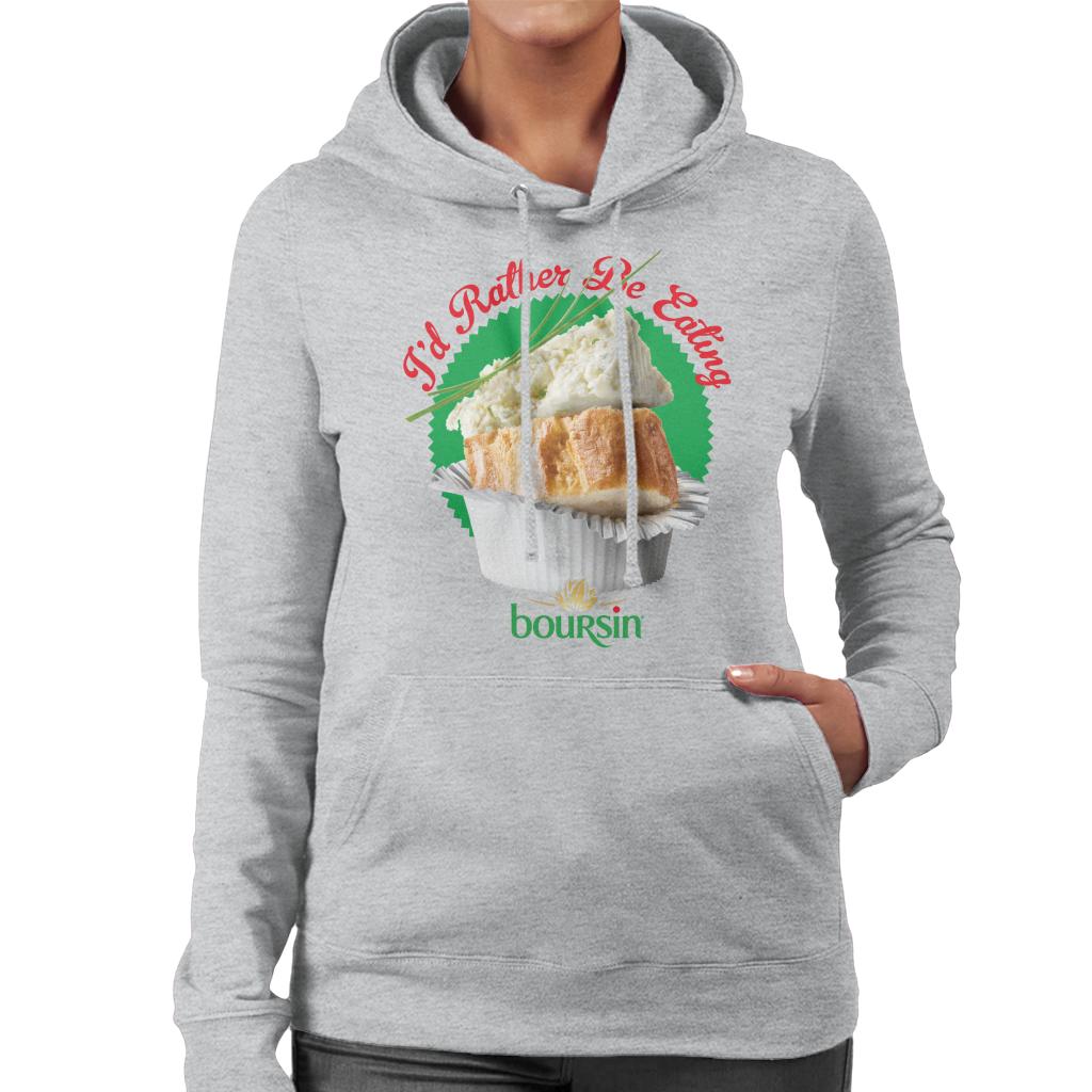 Boursin Id Rather Be Eating Women's Hooded Sweatshirt-ALL + EVERY