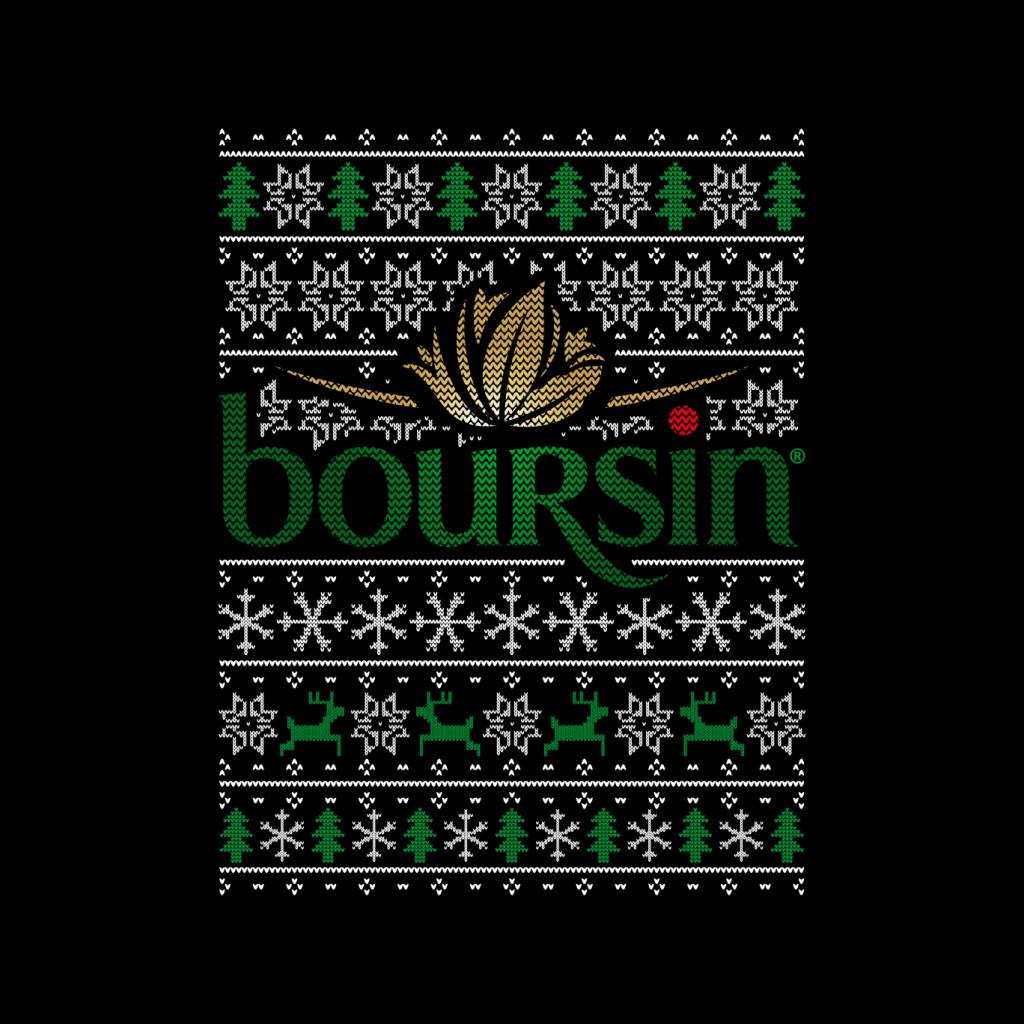 Boursin Christmas Knit Pattern Kid's T-Shirt-ALL + EVERY