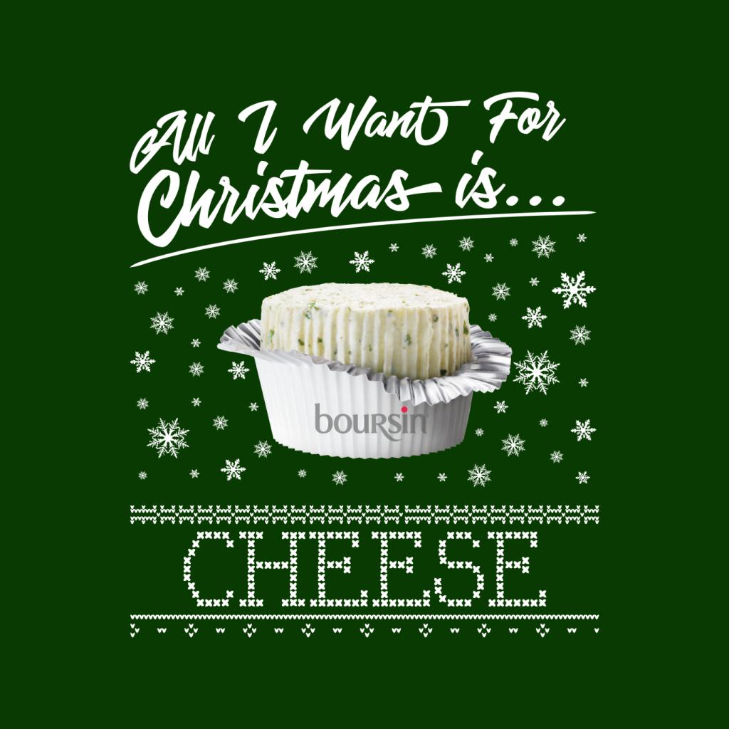 Boursin Christmas All I Want For Christmas Is Cheese Men's Sweatshirt-ALL + EVERY