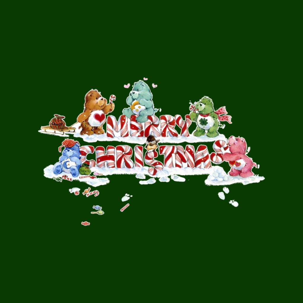 Care Bears Christmas Merry Xmas Candy Cane Kids Sweatshirt-ALL + EVERY