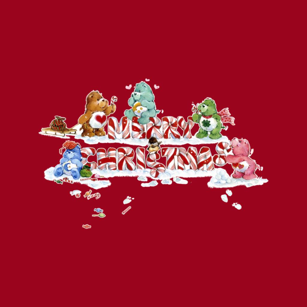 Care Bears Christmas Merry Xmas Candy Cane Men's Sweatshirt-ALL + EVERY