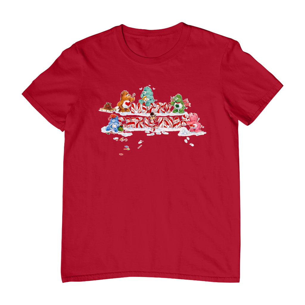 Care Bears Christmas Merry Xmas Candy Cane Men's T-Shirt-ALL + EVERY