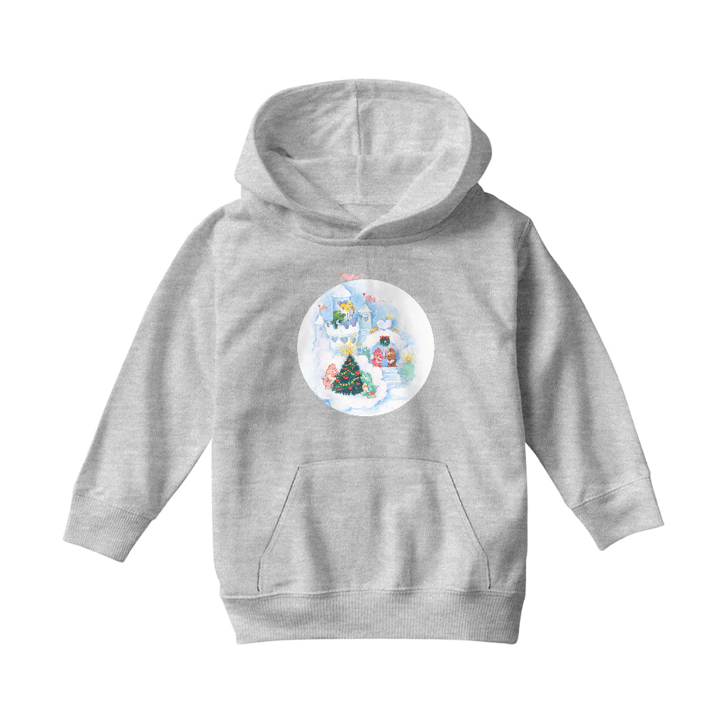 Care Bears Christmas Snow Castle Kids Hooded Sweatshirt-ALL + EVERY