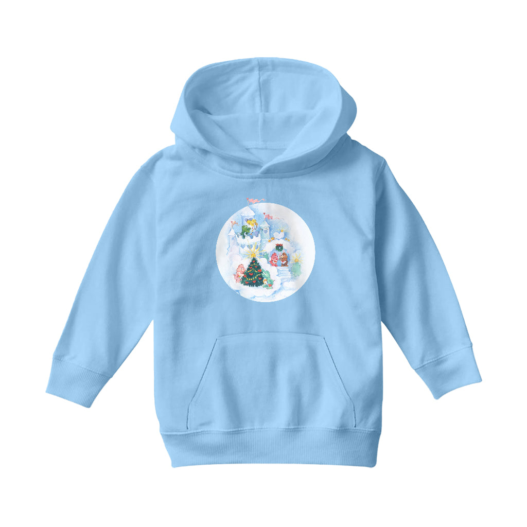 Care Bears Christmas Snow Castle Kids Hooded Sweatshirt-ALL + EVERY