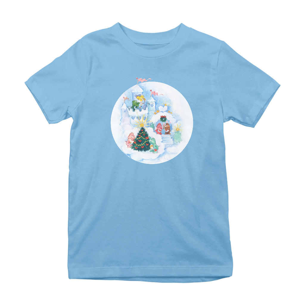 Care Bears Christmas Snow Castle Kids T-Shirt-ALL + EVERY