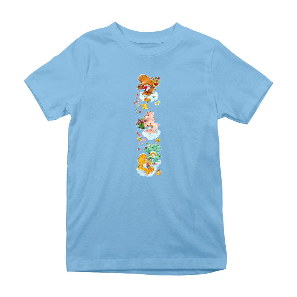 Care Bears Christmas Tenderheart Bear Candy Shower Kids T-Shirt-ALL + EVERY