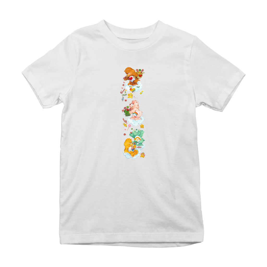 Care Bears Christmas Tenderheart Bear Candy Shower Kids T-Shirt-ALL + EVERY