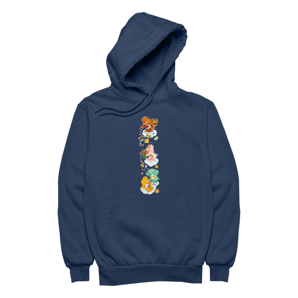 Care Bears Christmas Tenderheart Bear Candy Shower Men's Hooded Sweatshirt-ALL + EVERY