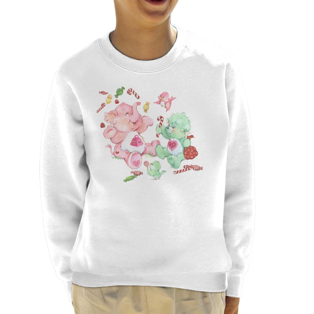 Care Bears Christmas Lotsa Heart Elephant Festive Candy Kids Sweatshirt-ALL + EVERY