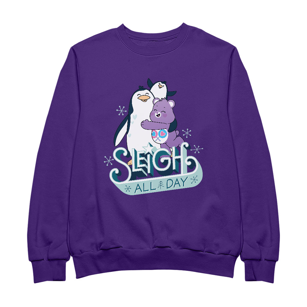 Care Bears Unlock The Magic Christmas Sleigh All Day Women's Sweatshirt-ALL + EVERY