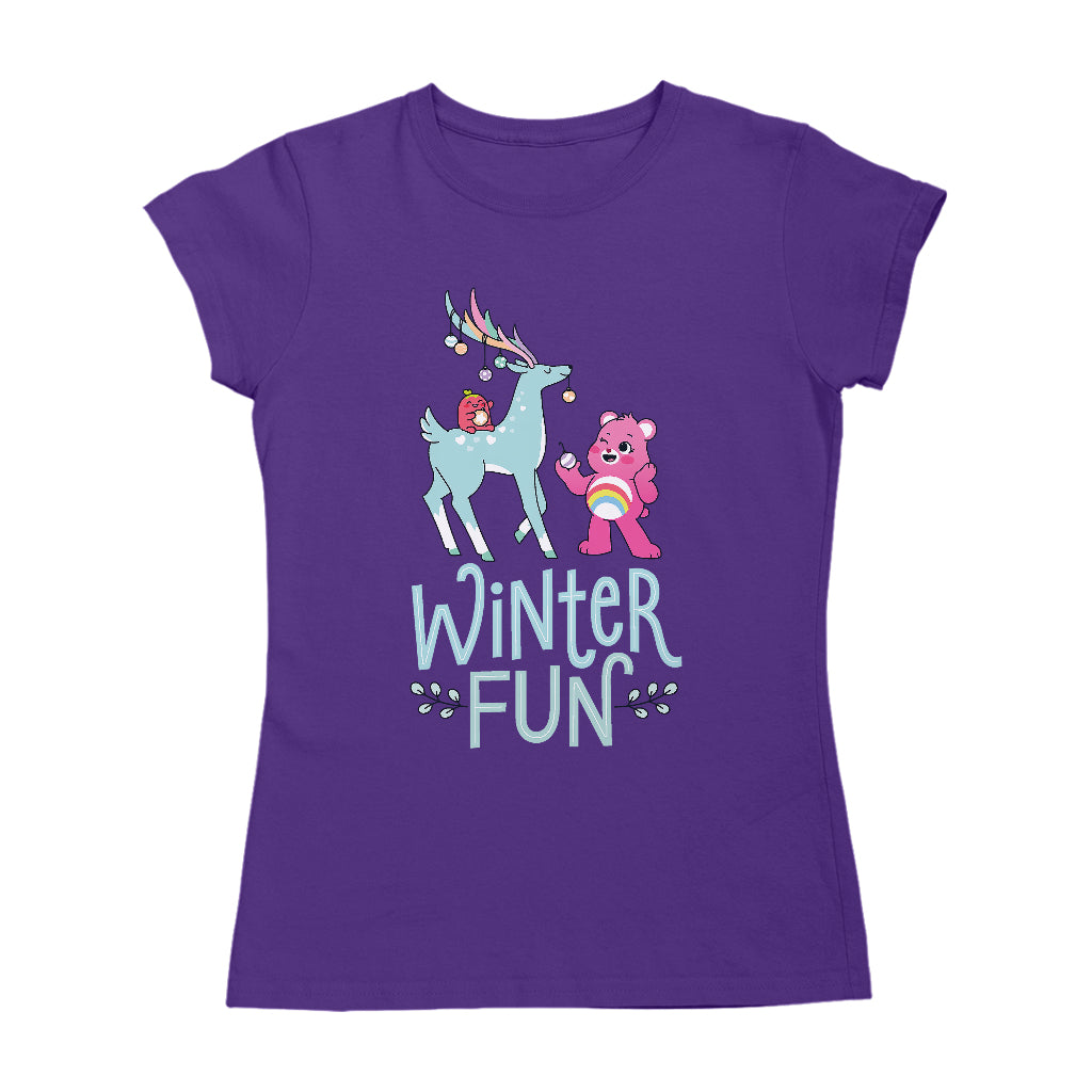 Care Bears Unlock The Magic Christmas Winter Fun Women's T-Shirt-ALL + EVERY