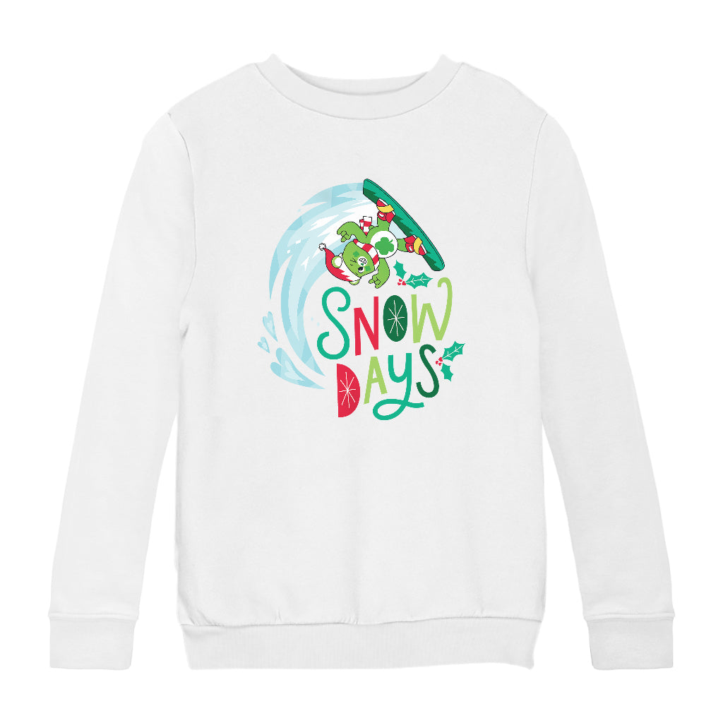 Care Bears Unlock The Magic Christmas Snow Days Kids Sweatshirt-ALL + EVERY