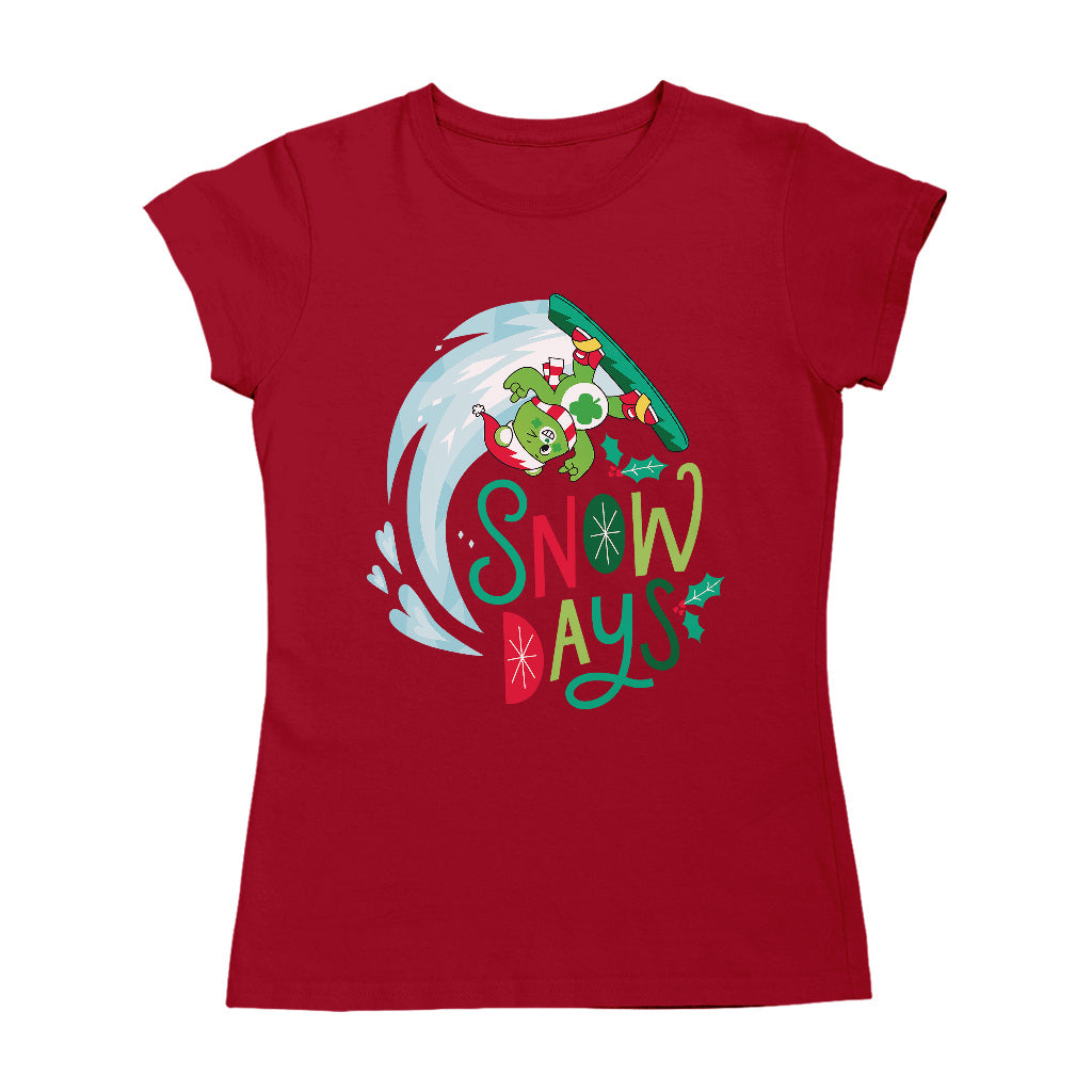 Care Bears Unlock The Magic Christmas Snow Days Women's T-Shirt-ALL + EVERY