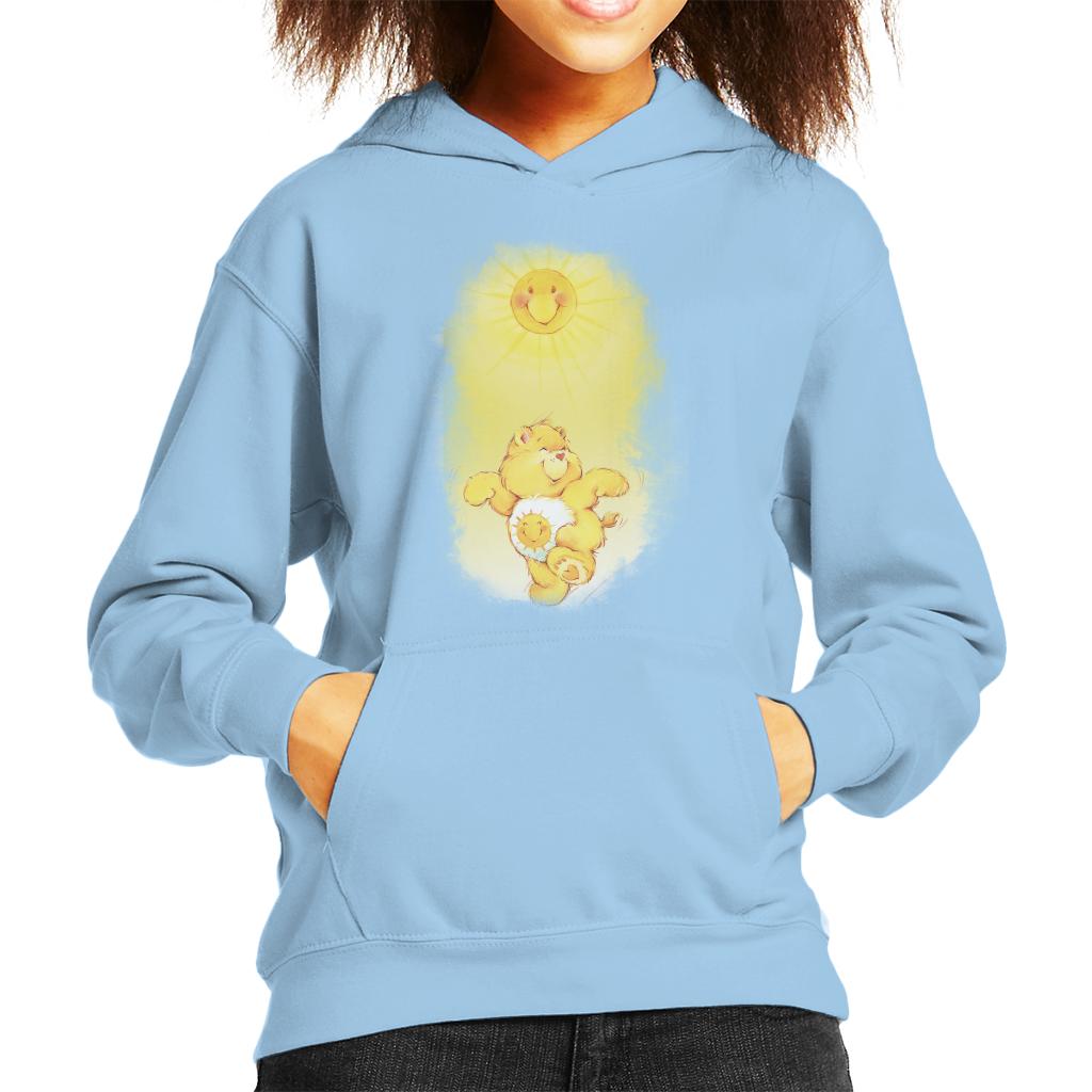 Care Bears Funshine Bear Dancing In The Sun Kid's Hooded Sweatshirt-ALL + EVERY