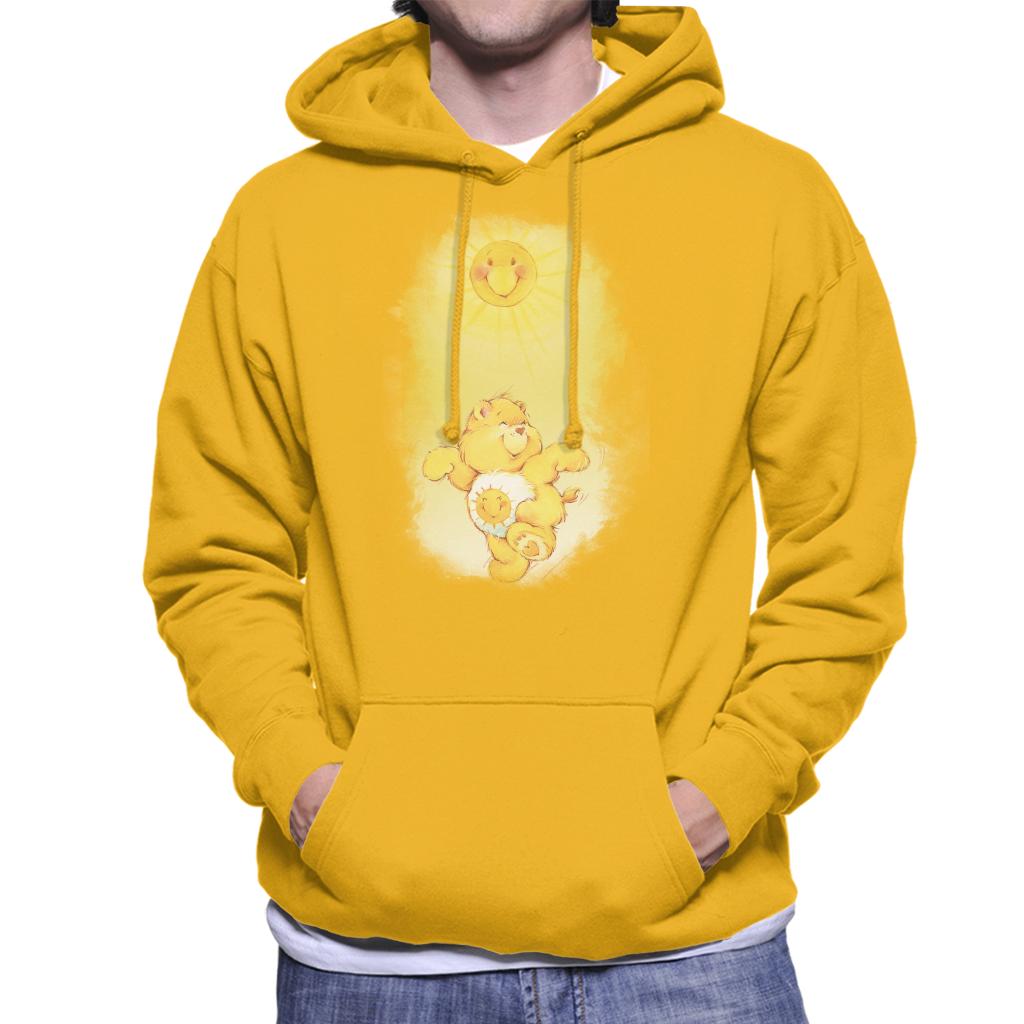 Care Bears Funshine Bear Dancing In The Sun Men's Hooded Sweatshirt-ALL + EVERY