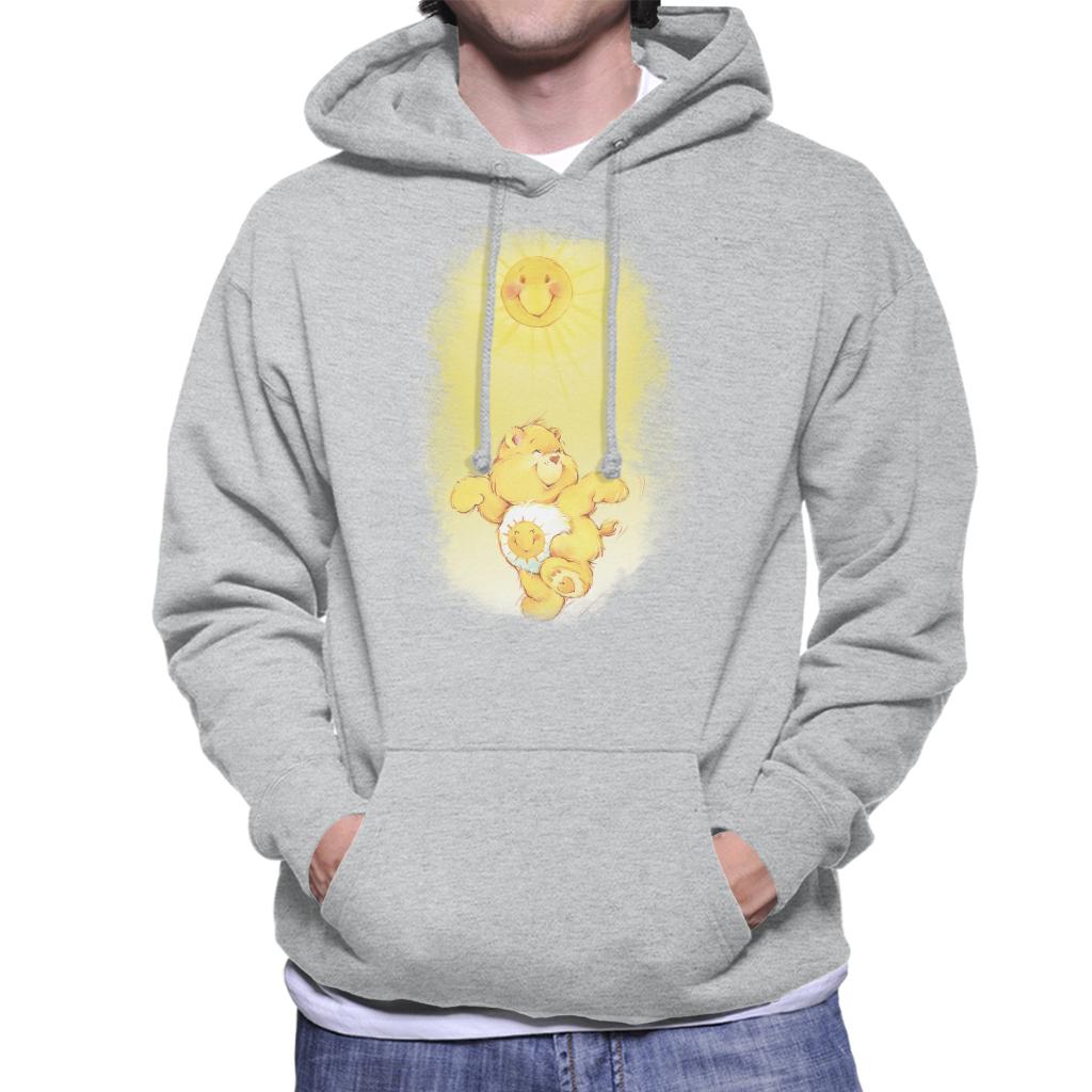 Care Bears Funshine Bear Dancing In The Sun Men's Hooded Sweatshirt-ALL + EVERY