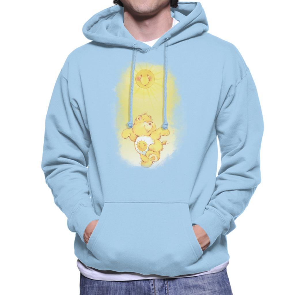 Care Bears Funshine Bear Dancing In The Sun Men's Hooded Sweatshirt-ALL + EVERY