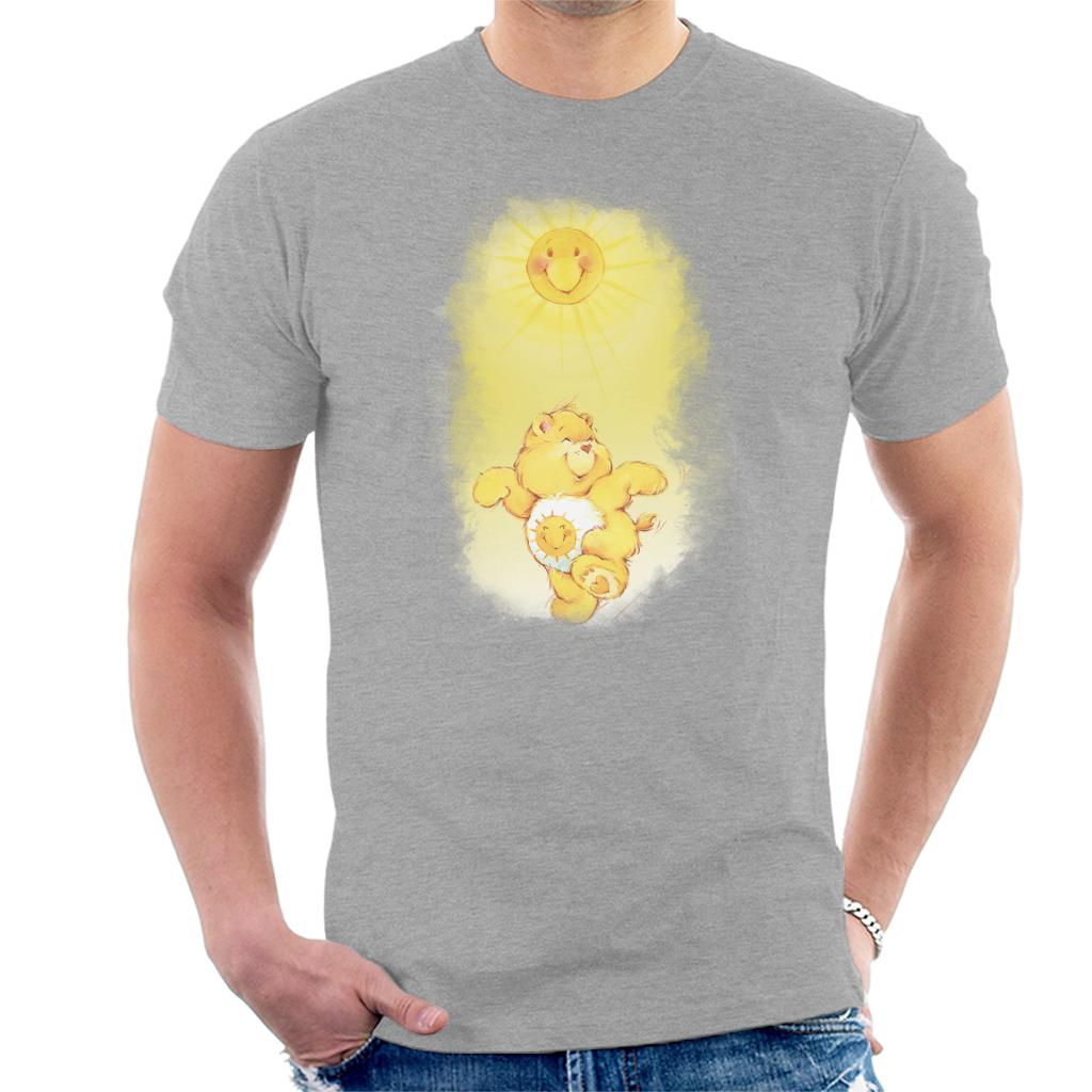 Care Bears Funshine Bear Dancing In The Sun Men's T-Shirt-ALL + EVERY