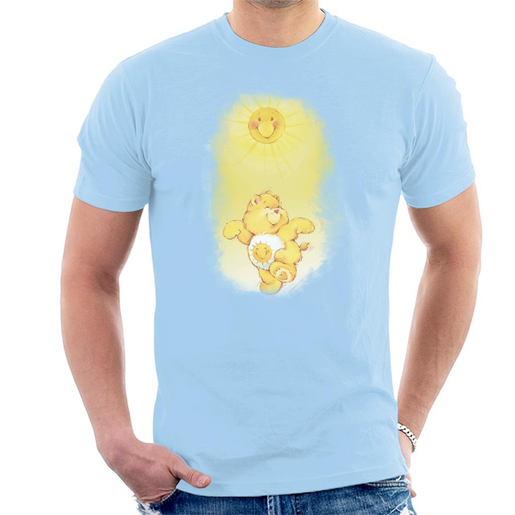 Care Bears Funshine Bear Dancing In The Sun Men's T-Shirt-ALL + EVERY