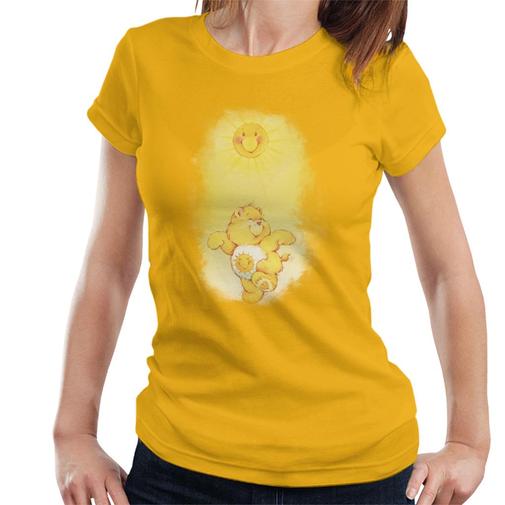 Care Bears Funshine Bear Dancing In The Sun Women's T-Shirt-ALL + EVERY