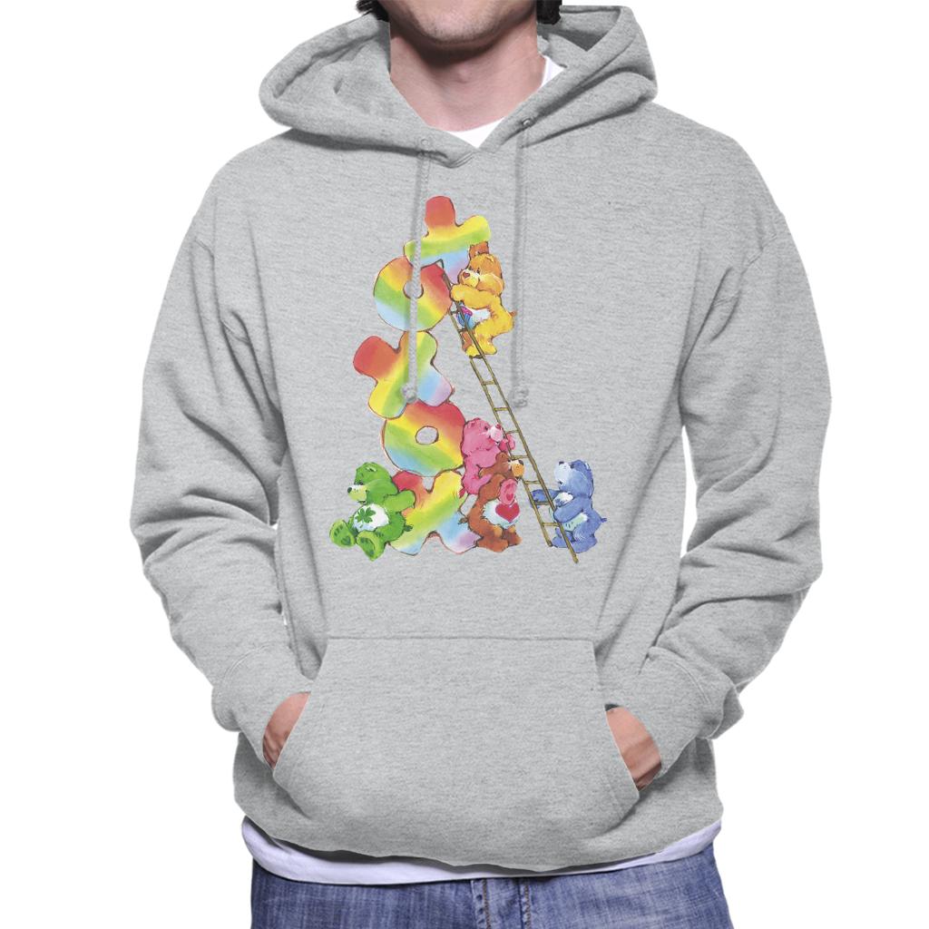 Care Bears Birthday Bear Xoxox Climbing Ladder Men's Hooded Sweatshirt-ALL + EVERY