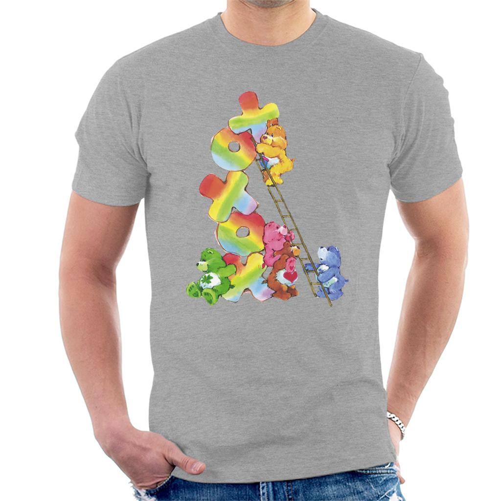 Care Bears Birthday Bear Xoxox Climbing Ladder Men's T-Shirt-ALL + EVERY