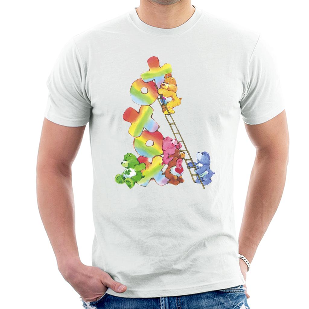 Care Bears Birthday Bear Xoxox Climbing Ladder Men's T-Shirt-ALL + EVERY