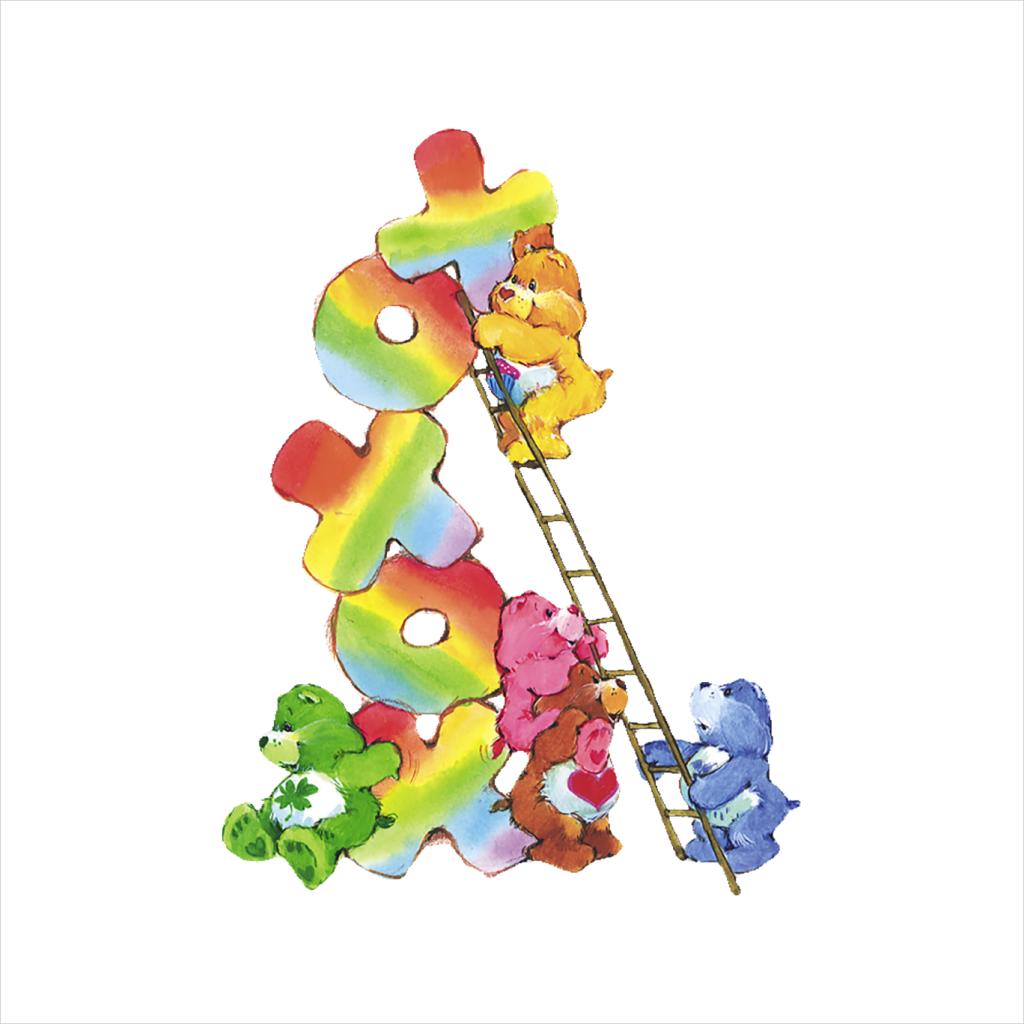 Care Bears Birthday Bear Xoxox Climbing Ladder Kid's T-Shirt-ALL + EVERY