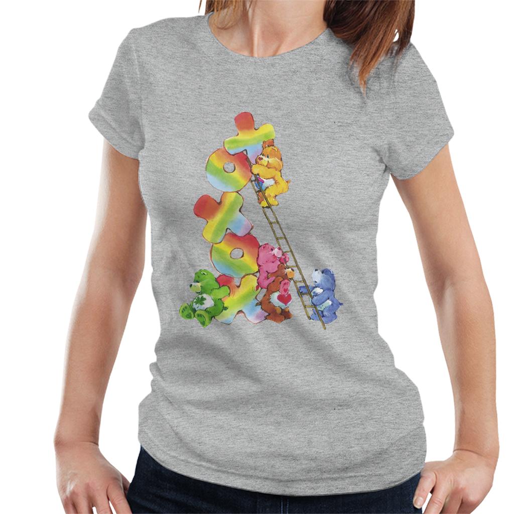 Care Bears Birthday Bear Xoxox Climbing Ladder Women's T-Shirt-ALL + EVERY