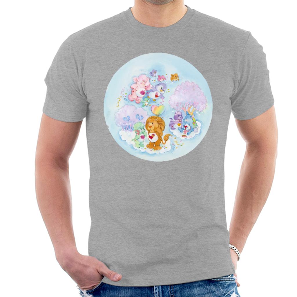 Care Bears Brave Heart Lion Pink Trees Men's T-Shirt-ALL + EVERY