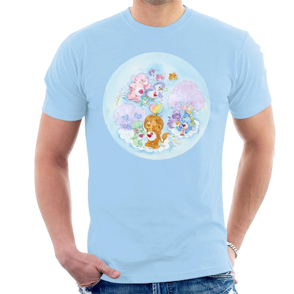 Care Bears Brave Heart Lion Pink Trees Men's T-Shirt-ALL + EVERY