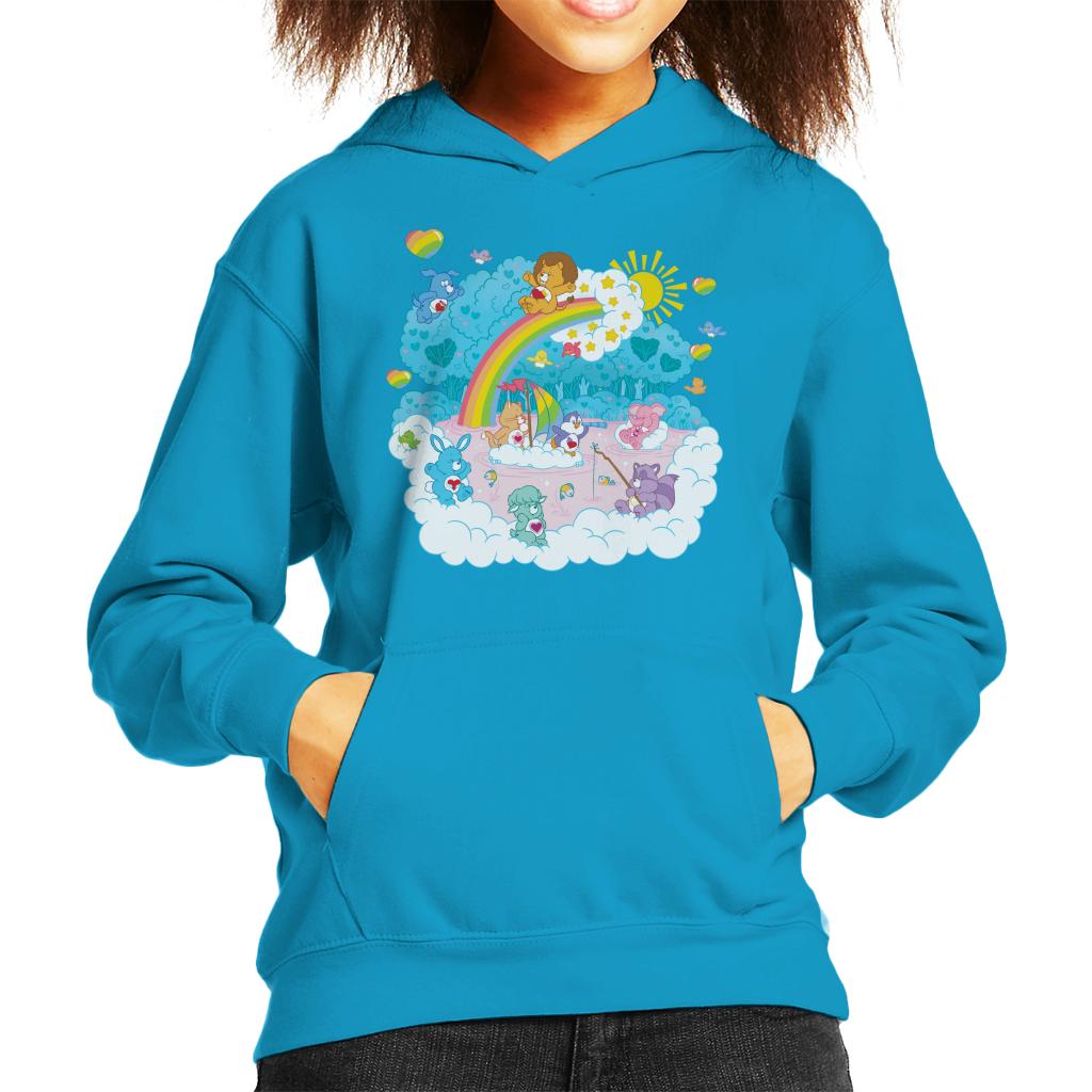 Care Bears Cousins Rainbow Lake Kid's Hooded Sweatshirt-ALL + EVERY