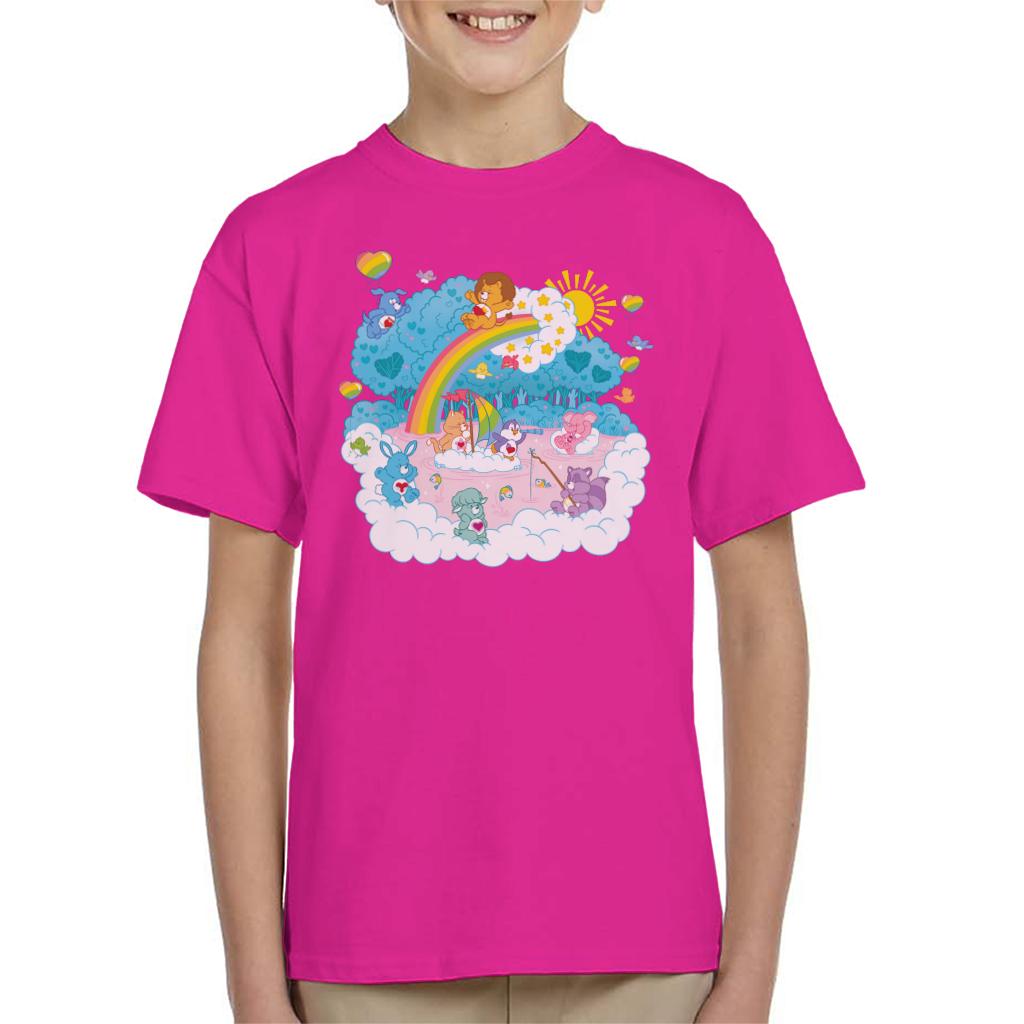 Care Bears Cousins Rainbow Lake Kid's T-Shirt-ALL + EVERY