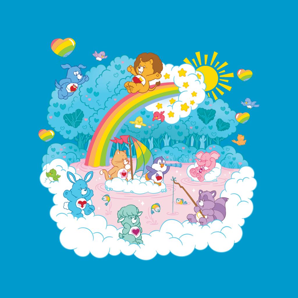 Care Bears Cousins Rainbow Lake Men's T-Shirt-ALL + EVERY