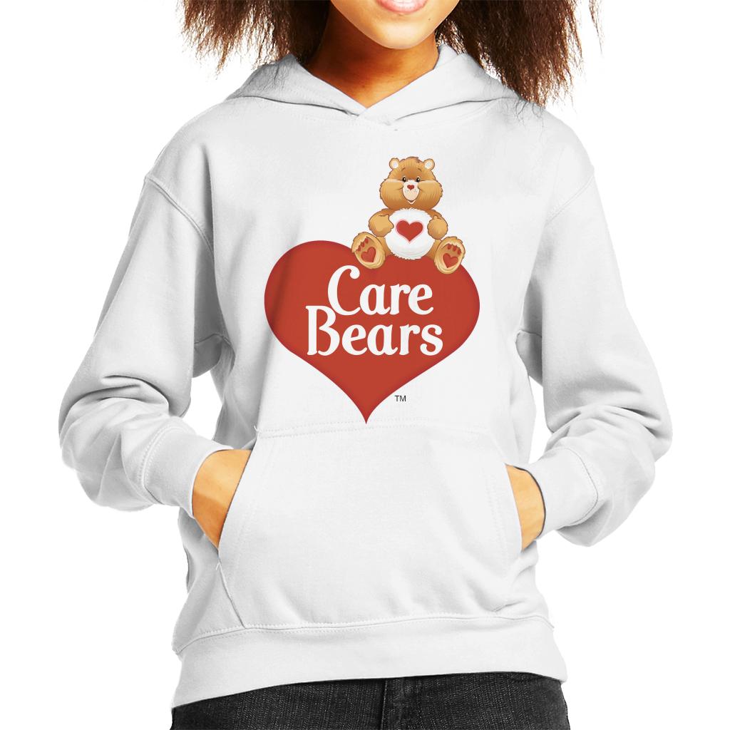 Care Bears Logo Tenderheart Bear Kid's Hooded Sweatshirt-ALL + EVERY