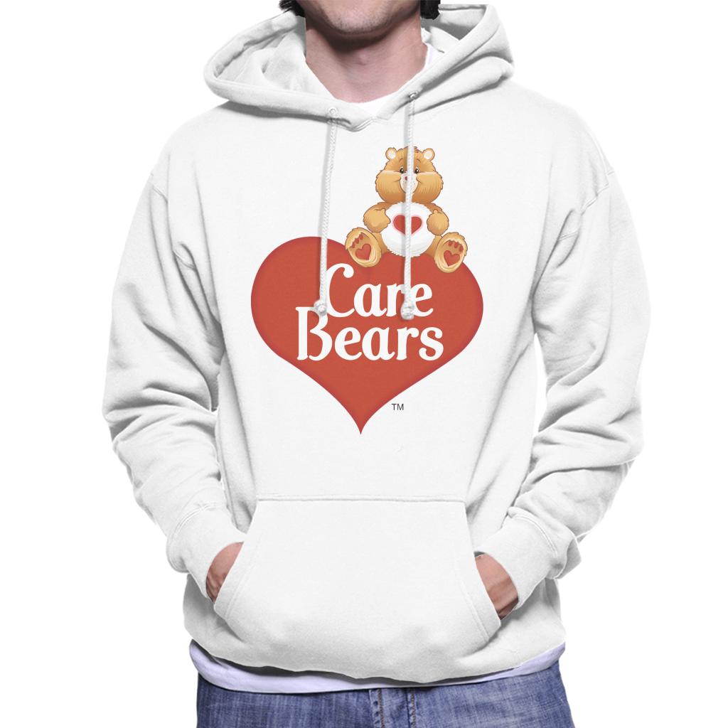 Care Bears Logo Tenderheart Bear Men's Hooded Sweatshirt-ALL + EVERY