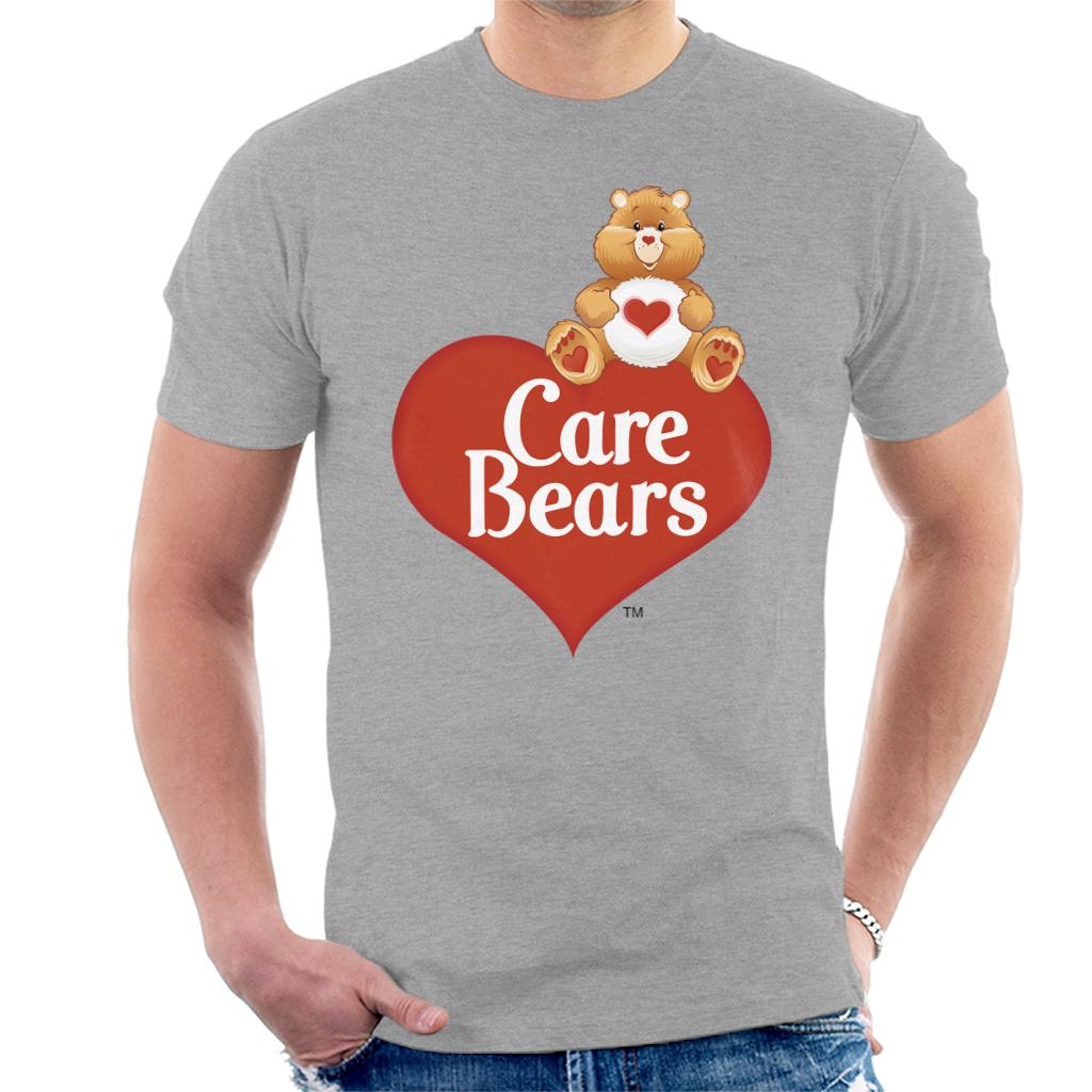 Care Bears Logo Tenderheart Bear Men's T-Shirt-ALL + EVERY