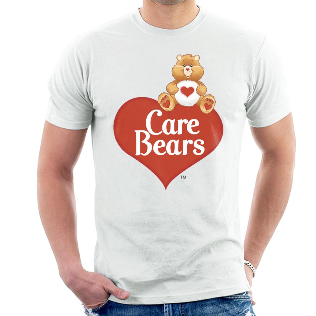 Care Bears Logo Tenderheart Bear Men's T-Shirt-ALL + EVERY