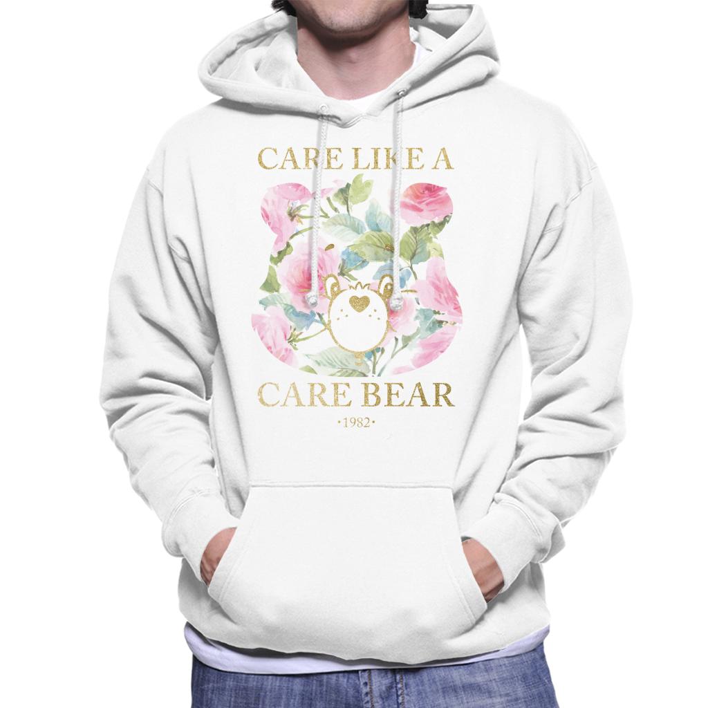 Care Bears Care Like A Care Bear Men's Hooded Sweatshirt-ALL + EVERY