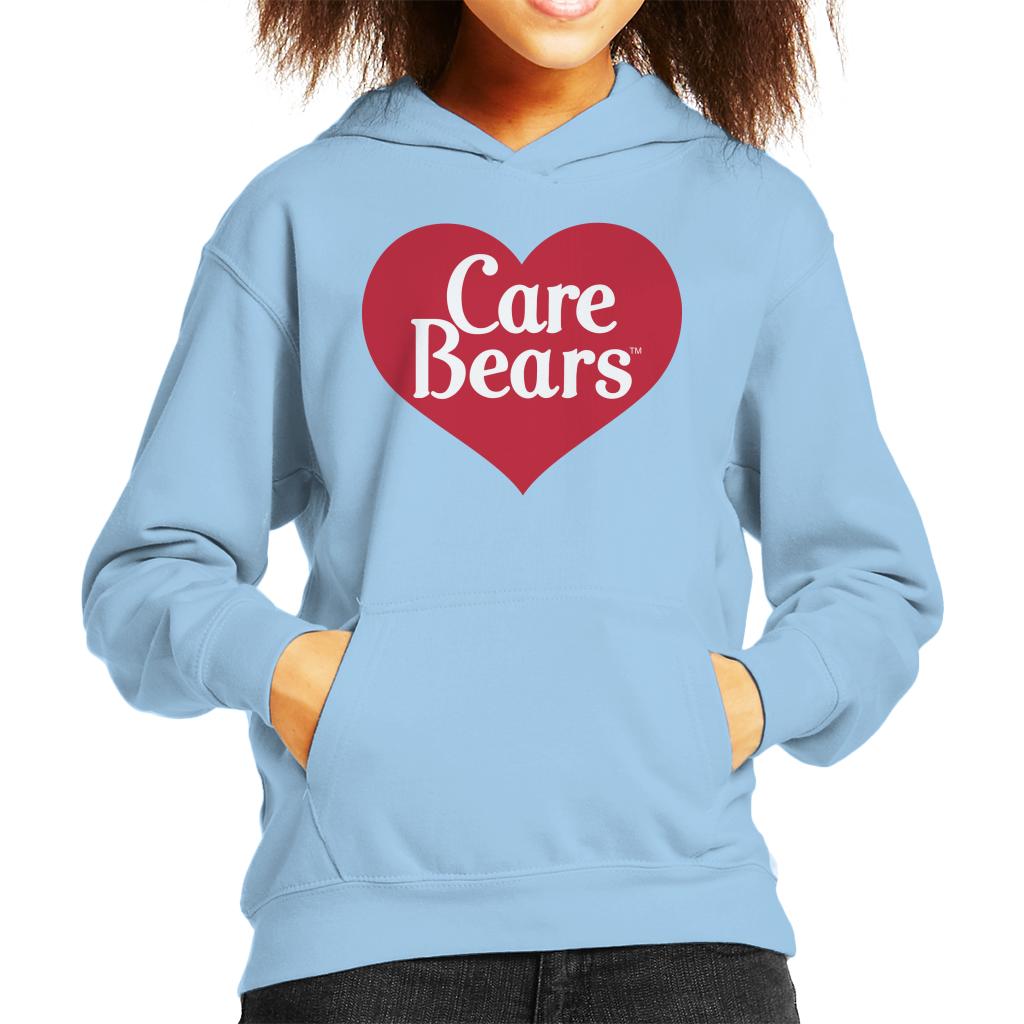 Care Bears Love Heart Logo Kid's Hooded Sweatshirt-ALL + EVERY