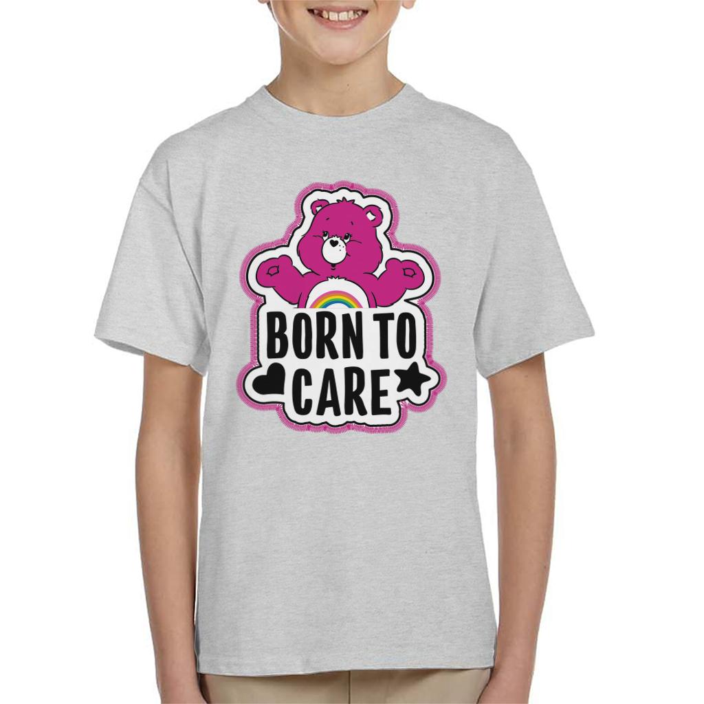 Care Bears Cheer Bear Born To Care Kid's T-Shirt-ALL + EVERY