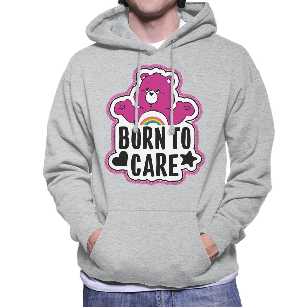 Care Bears Cheer Bear Born To Care Men's Hooded Sweatshirt-ALL + EVERY