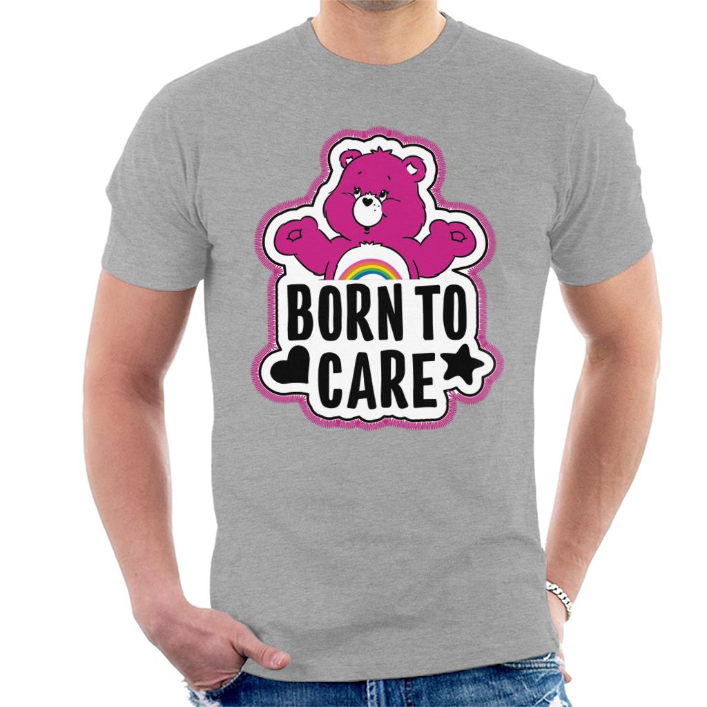 Care Bears Cheer Bear Born To Care Men's T-Shirt-ALL + EVERY