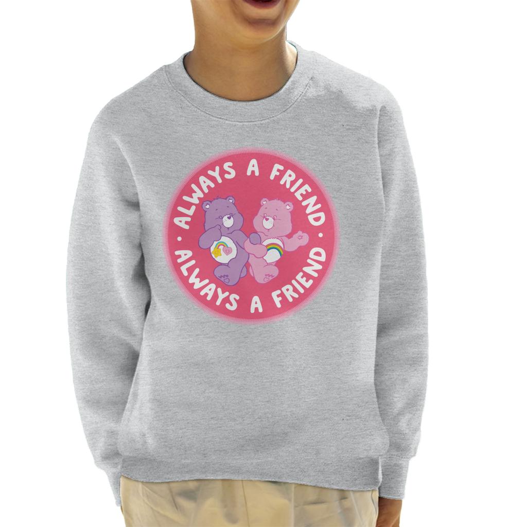 Care Bears Cheer Bear And Best Friend Bear Always A Friend Kid's Sweatshirt-ALL + EVERY