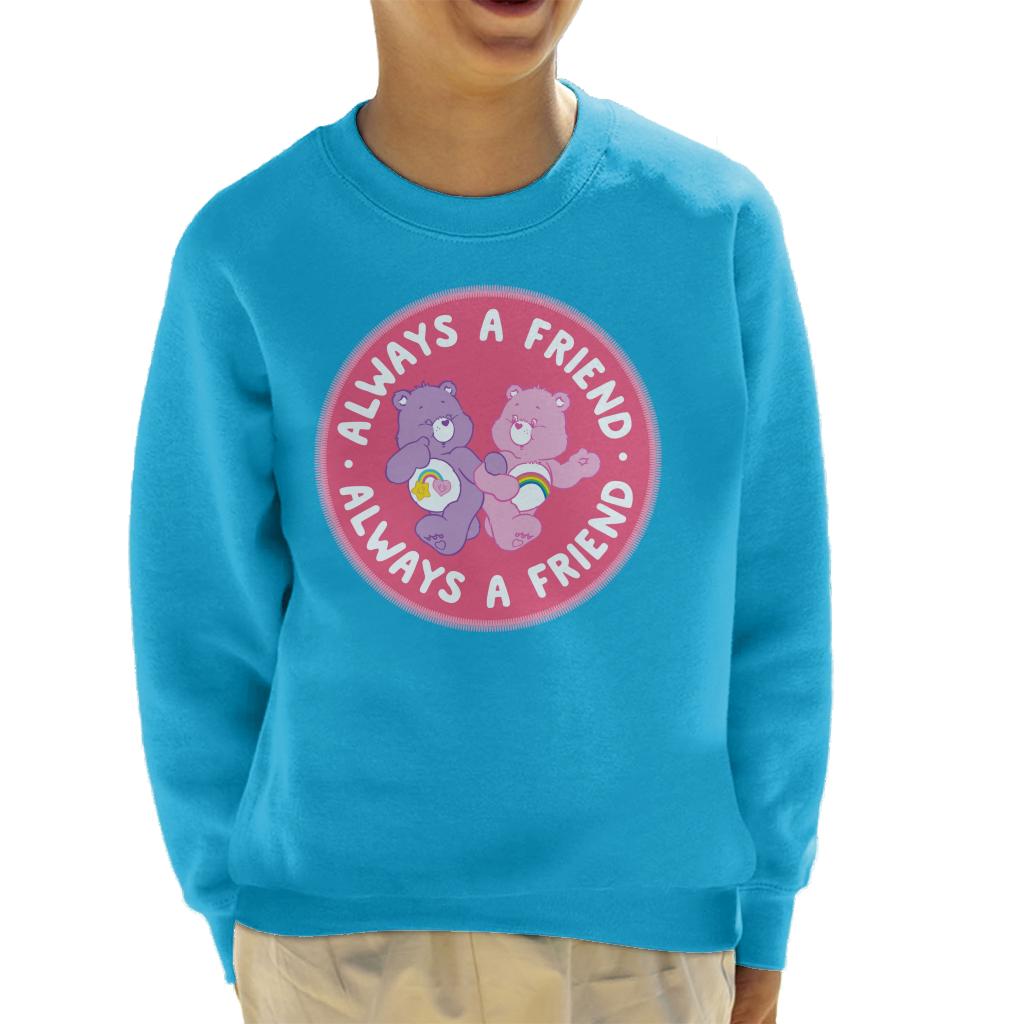 Care Bears Cheer Bear And Best Friend Bear Always A Friend Kid's Sweatshirt-ALL + EVERY