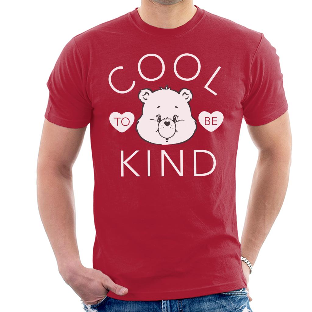 Care Bears Tenderheart Bear Cool To Be Kind White Text Men's T-Shirt-ALL + EVERY