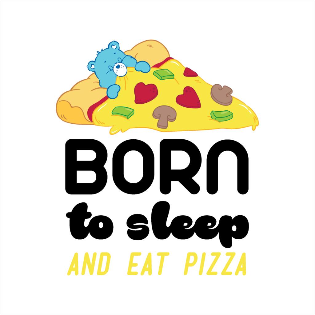 Care Bears Bedtime Bear Born To Sleep And Eat Pizza Men's T-Shirt-ALL + EVERY