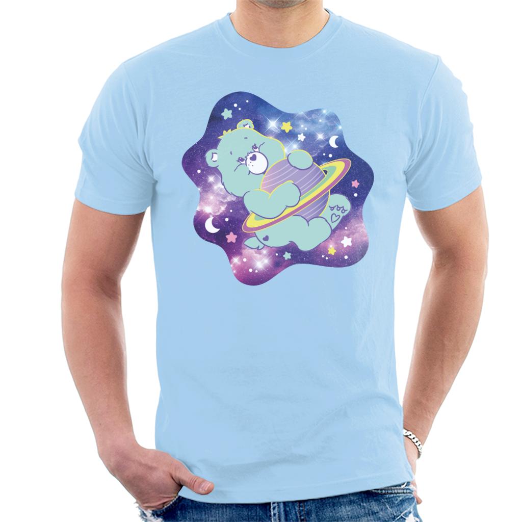 Care Bears Bedtime Bear Dreaming Of Space Men's T-Shirt-ALL + EVERY