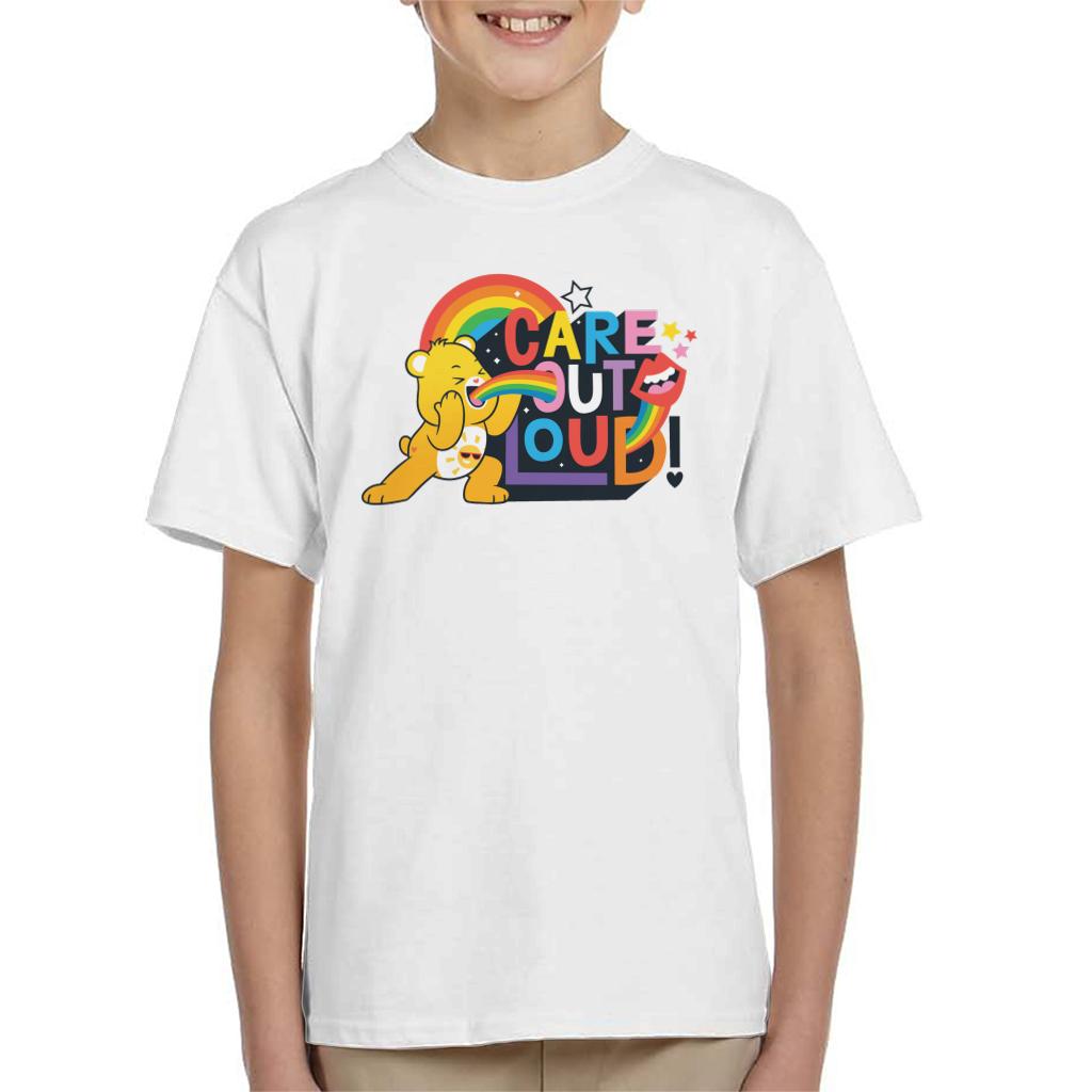 Care Bears Unlock The Magic Care Out Loud Kid's T-Shirt-ALL + EVERY