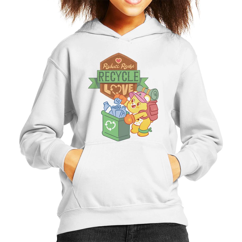 Care Bears Unlock The Magic Reduce Reuse Recycle Love Kid's Hooded Sweatshirt-ALL + EVERY